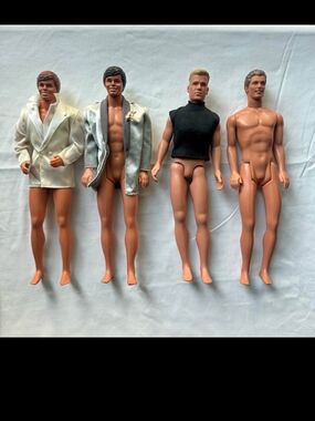 Vintage Ken Male Fashion Doll Lot of 4